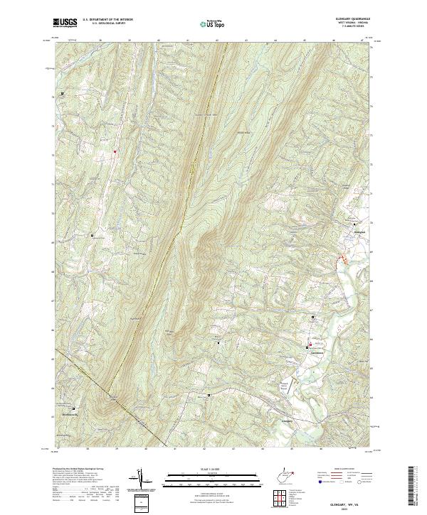 Glengary topographic map thumbnail