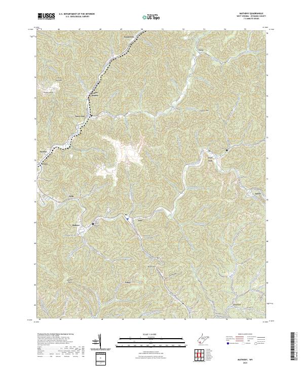 Matheny topographic map thumbnail