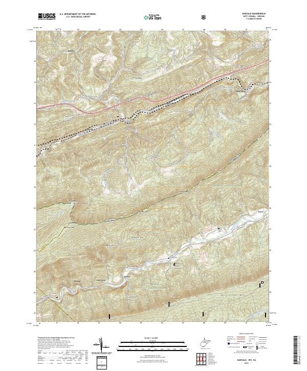 Oakvale topographic map thumbnail