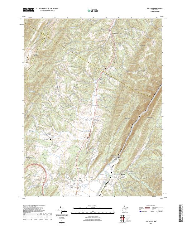 Old Fields topographic map thumbnail