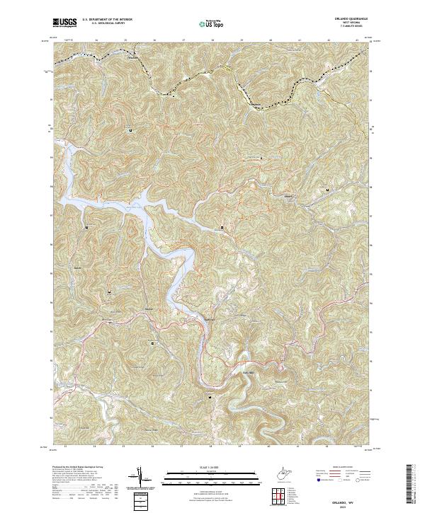 Orlando topographic map thumbnail