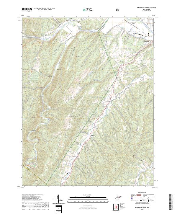 Petersburg West topographic map thumbnail