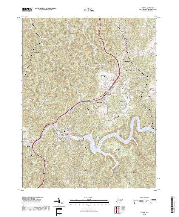 Sutton topographic map thumbnail