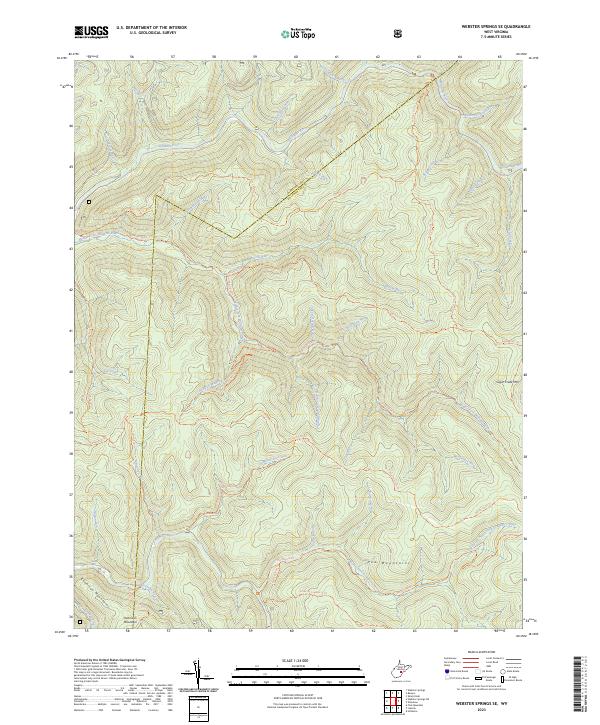 Webster Springs SE topographic map thumbnail
