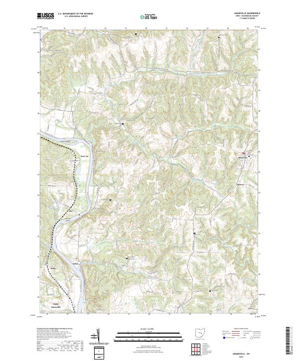 Adamsville topographic map thumbnail
