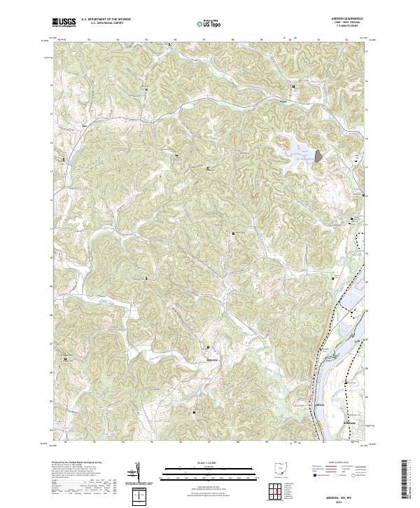 Addison topographic map thumbnail