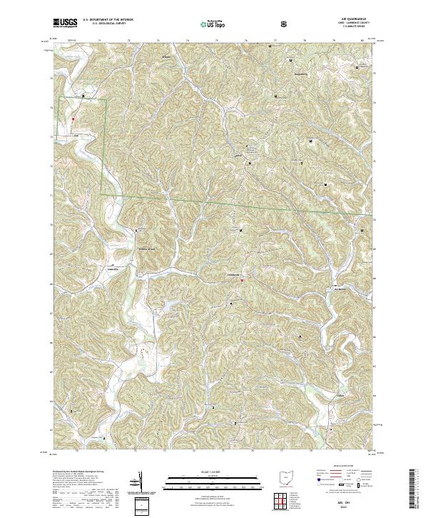 Aid topographic map thumbnail