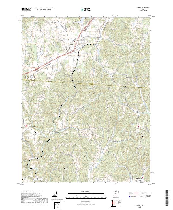Albany topographic map thumbnail
