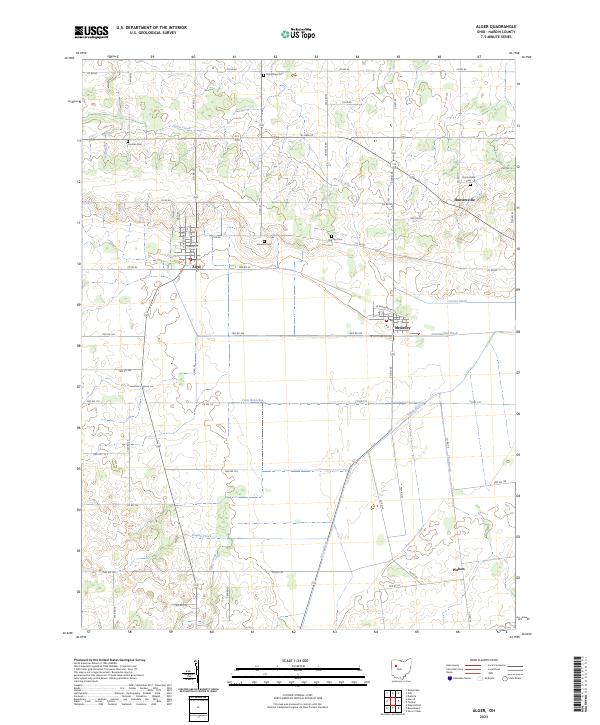 Alger topographic map thumbnail