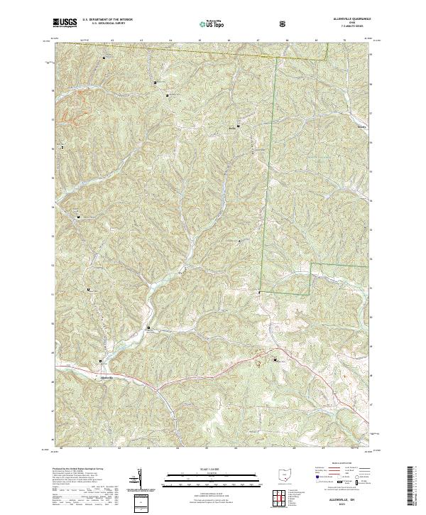 Allensville topographic map thumbnail