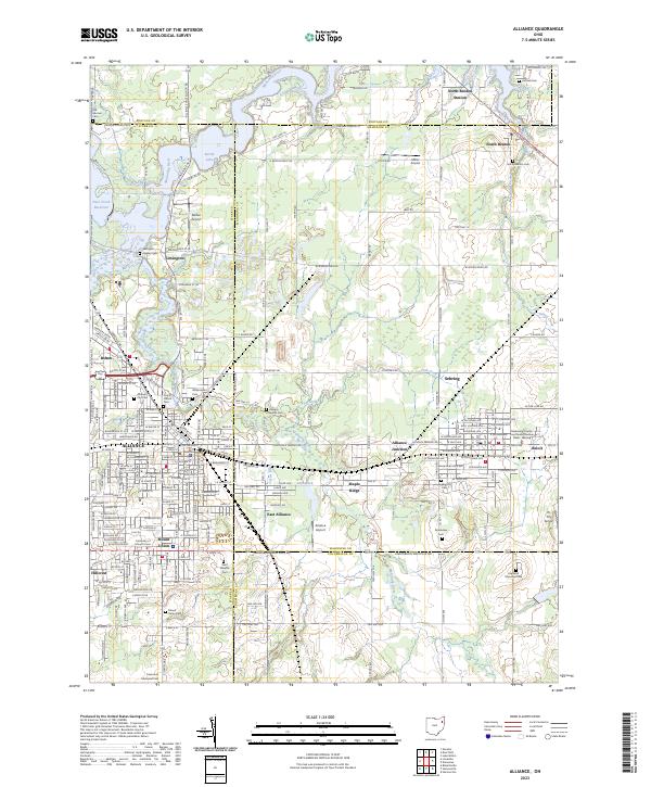 Alliance topographic map thumbnail