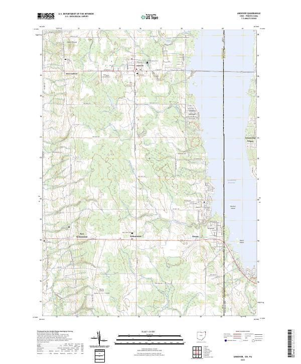 Andover topographic map thumbnail