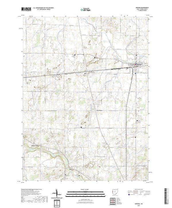 Ansonia topographic map thumbnail