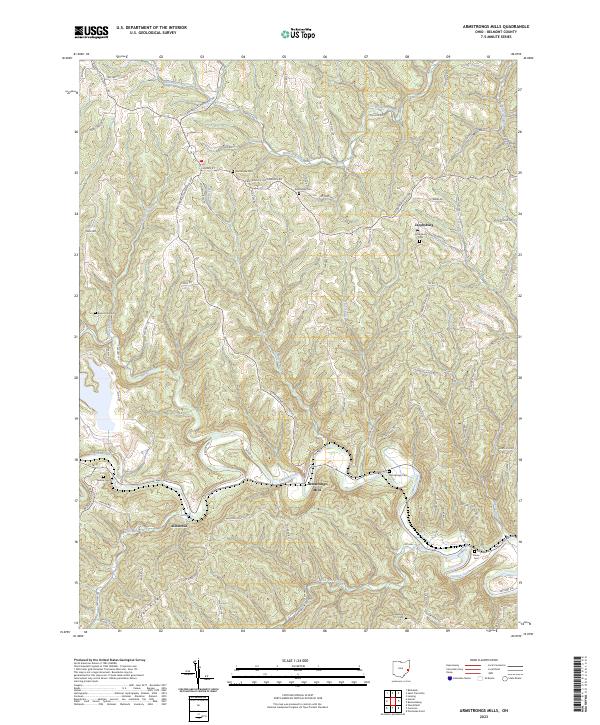 Armstrongs Mills topographic map thumbnail