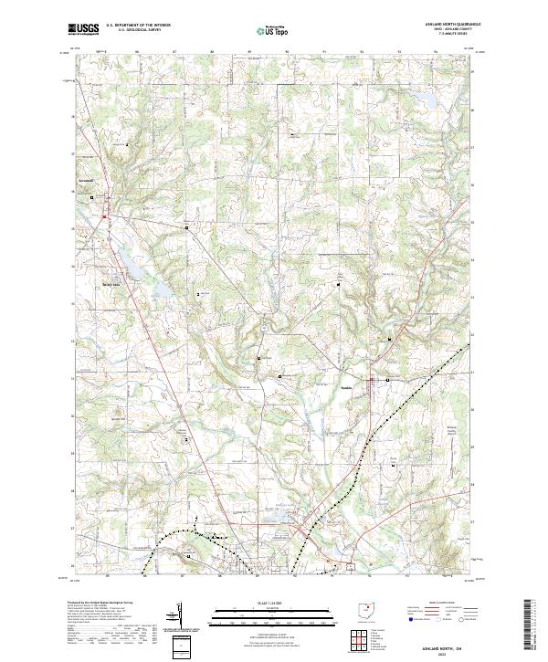 Ashland North topographic map thumbnail