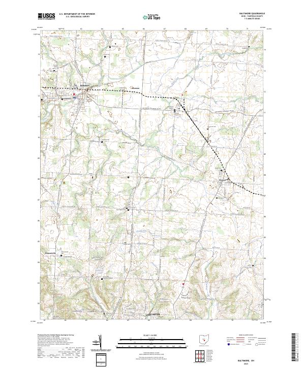 Baltimore topographic map thumbnail