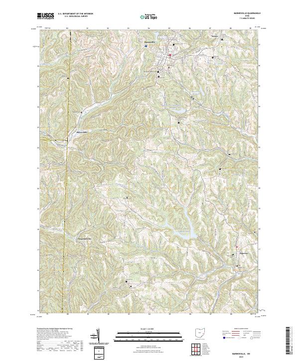 Barnesville topographic map thumbnail