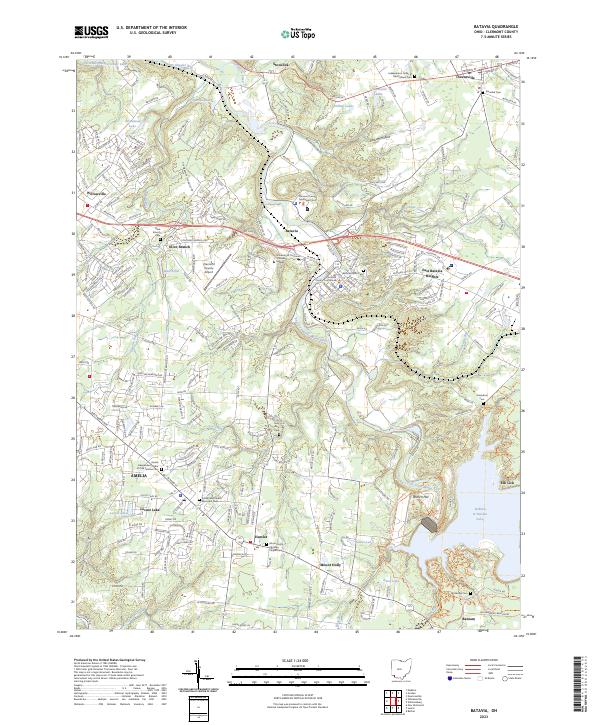 Batavia topographic map thumbnail