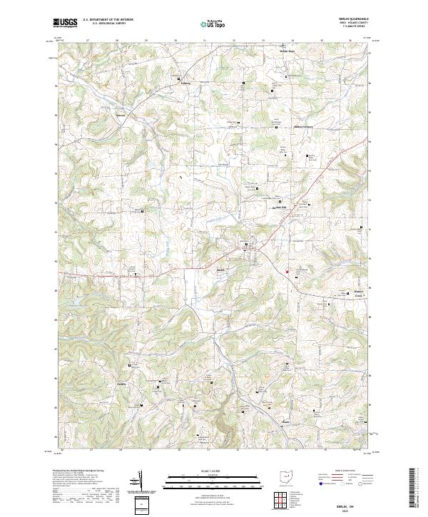 Berlin topographic map thumbnail