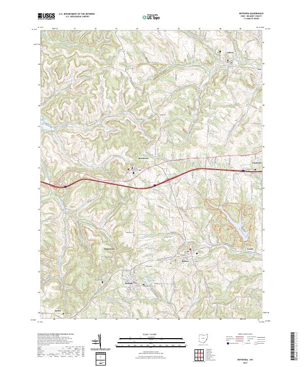 Bethesda topographic map thumbnail