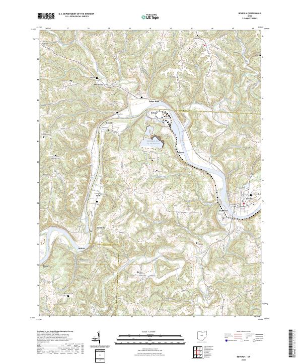 Beverly topographic map thumbnail
