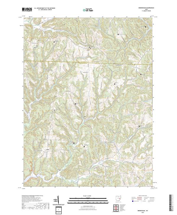 Birmingham topographic map thumbnail