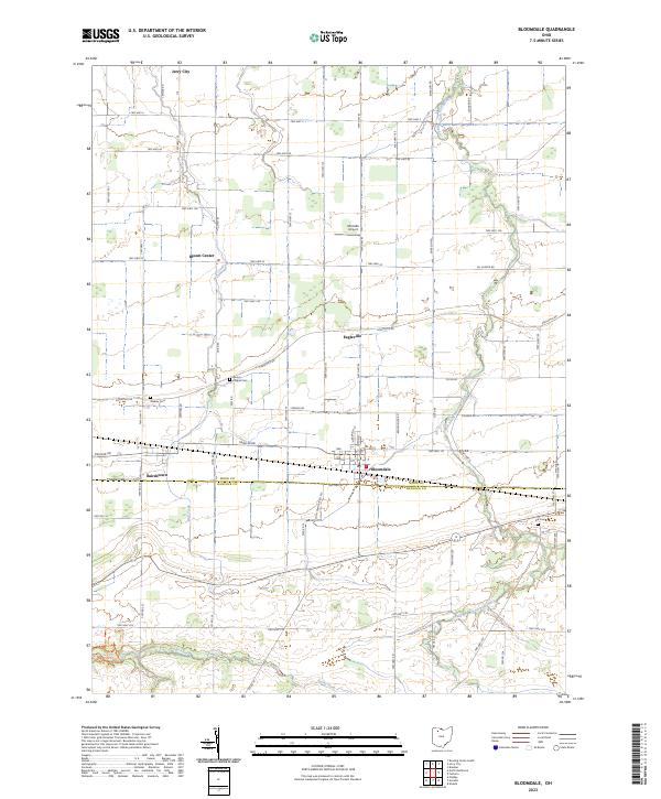 Bloomdale topographic map thumbnail
