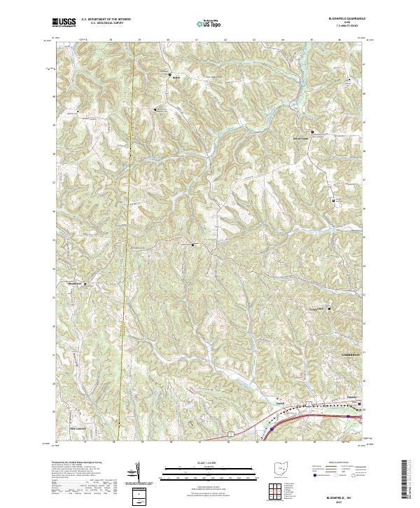 Bloomfield topographic map thumbnail