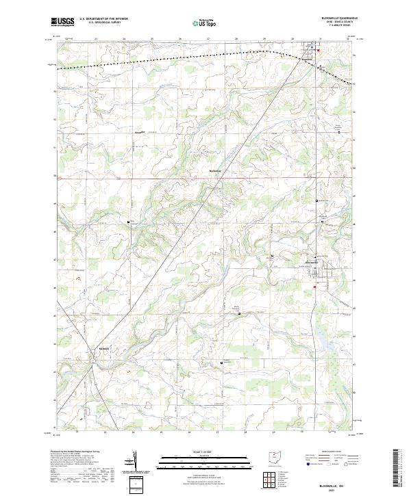 Bloomville topographic map thumbnail
