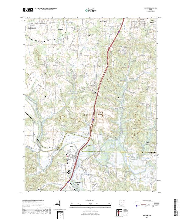 Bolivar topographic map thumbnail