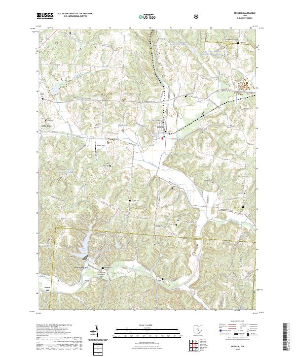 Bremen topographic map thumbnail