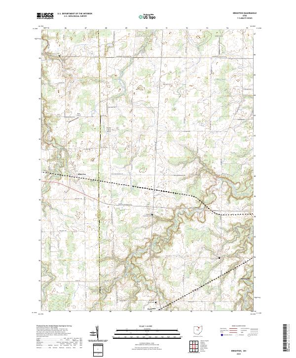 Brighton topographic map thumbnail