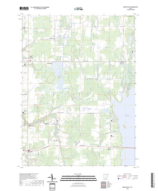 Bristolville topographic map thumbnail