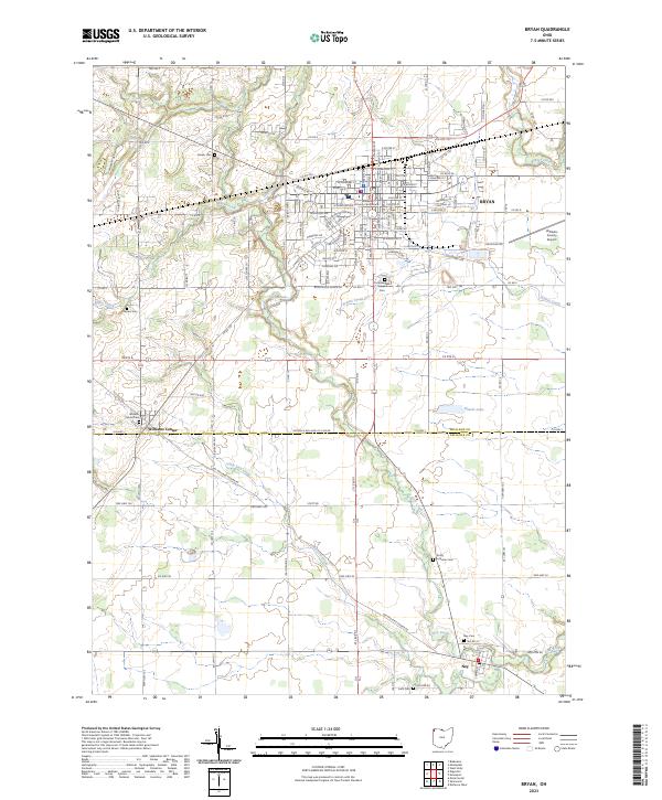 Bryan topographic map thumbnail