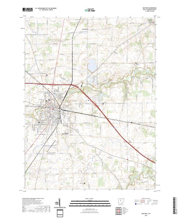 Bucyrus topographic map thumbnail