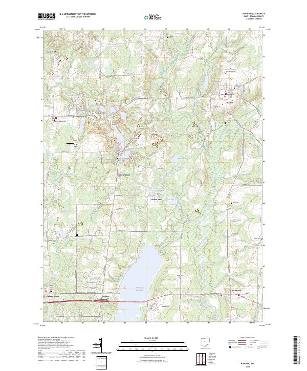 Burton topographic map thumbnail