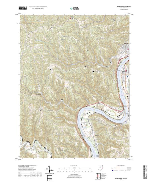 Businessburg topographic map thumbnail