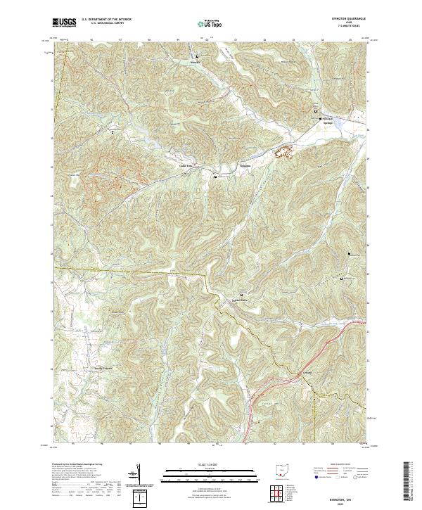 Byington topographic map thumbnail