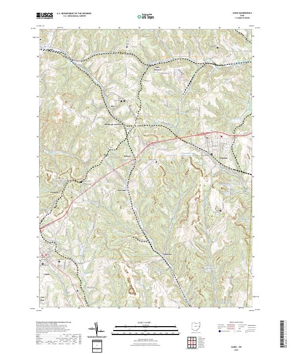 Cadiz topographic map thumbnail