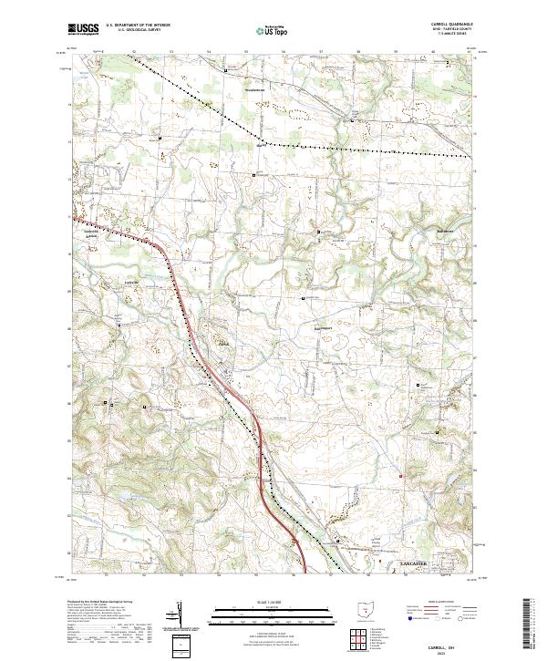 Carroll topographic map thumbnail