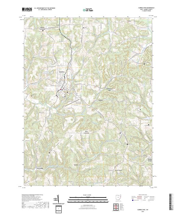 Carrollton topographic map thumbnail