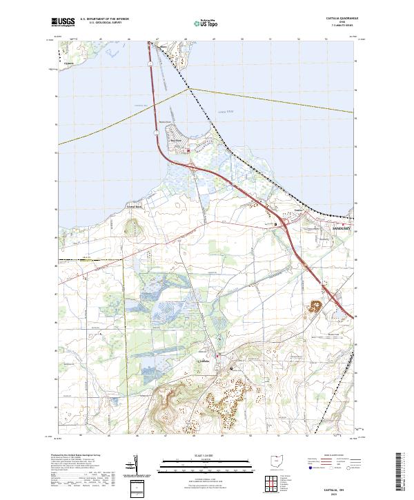 Castalia topographic map thumbnail