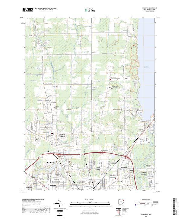 Champion topographic map thumbnail