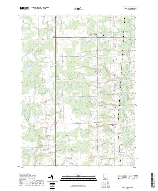 Cherry Valley topographic map thumbnail