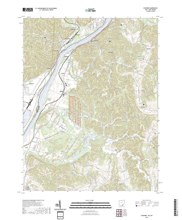 Cheshire topographic map thumbnail