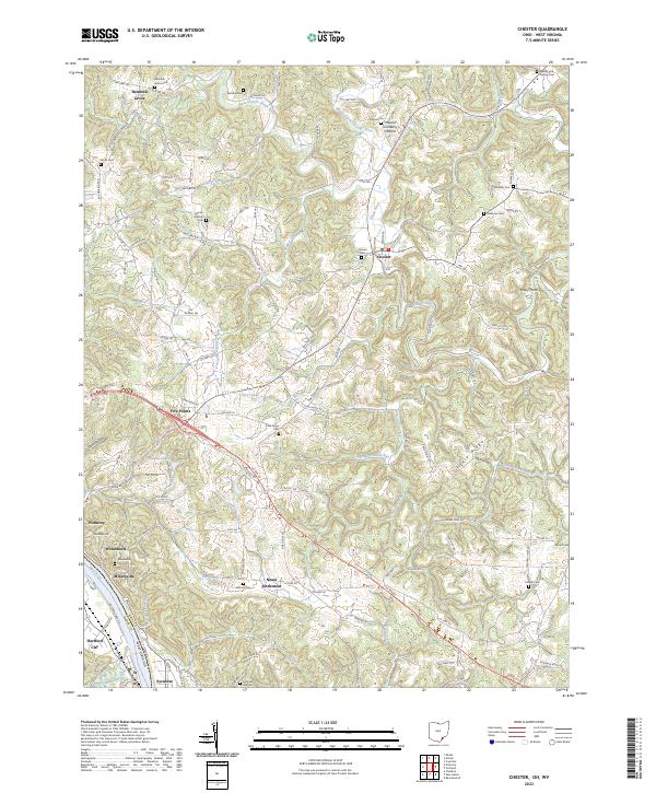 Chester topographic map thumbnail