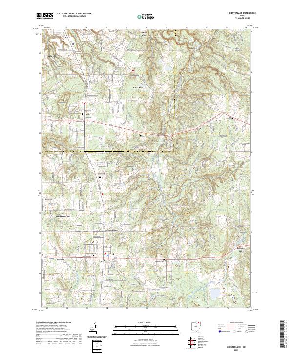 Chesterland topographic map thumbnail