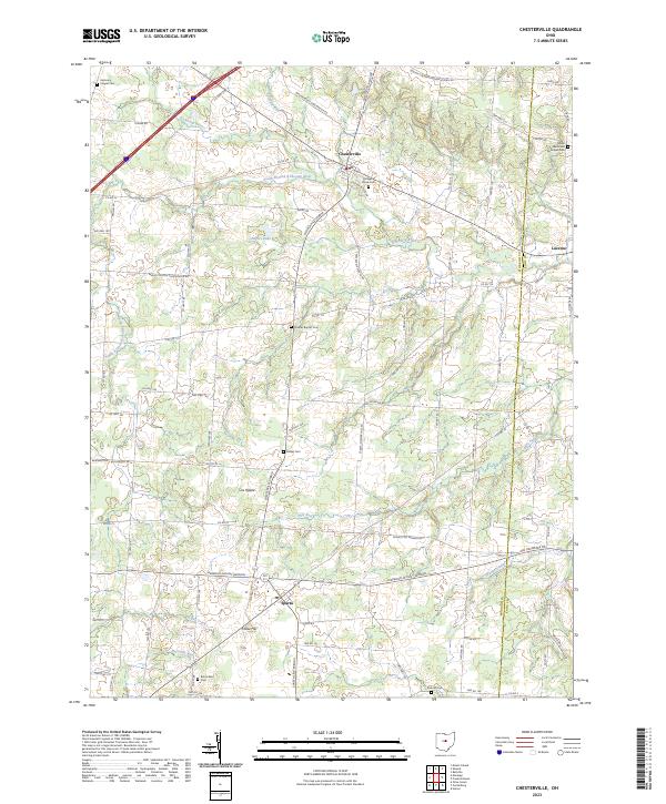 Chesterville topographic map thumbnail