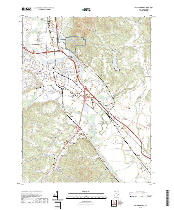 Chillicothe East topographic map thumbnail