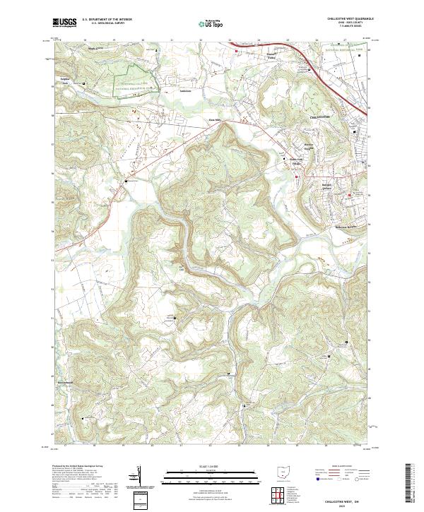 Chillicothe West topographic map thumbnail